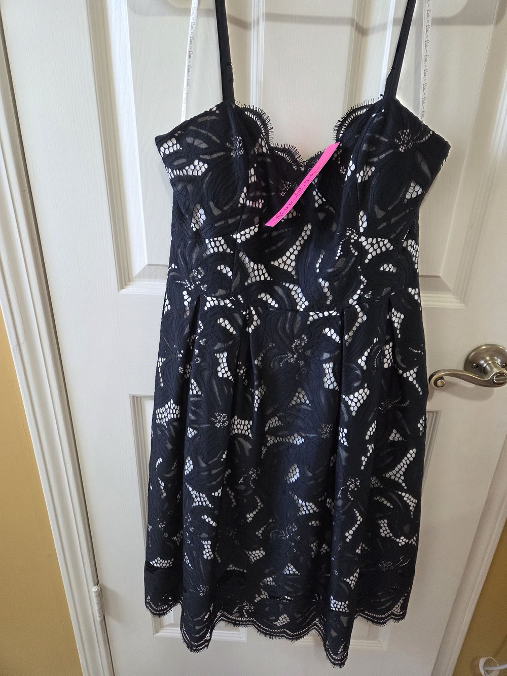 NWT Lilly Pulitzer Black Lace Camella Dress with